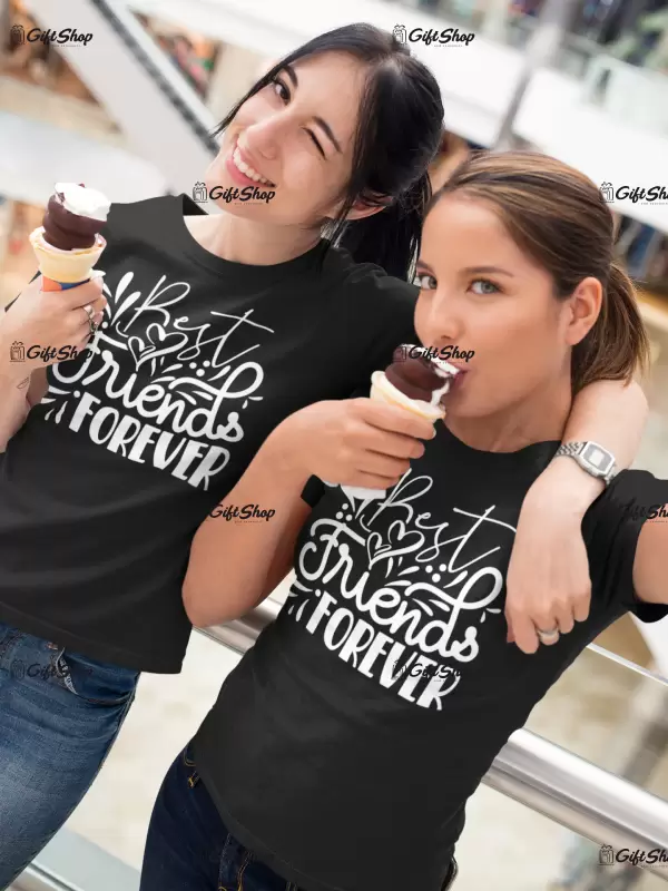 Best friends forever, set 2 tricouri cu mesaje